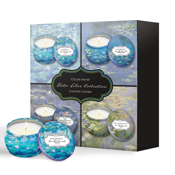 Monet Water Lilies Soy Candle Set – Gift Boxed