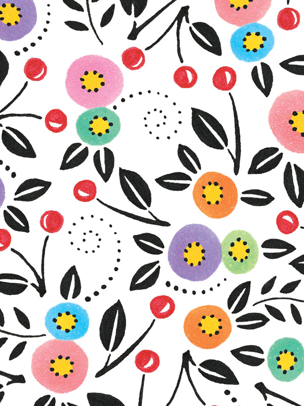 Mary Engelbreit Modern Cherry Toss collection – rain cape, umbrella, shawl and gifts in an all-over cherry print