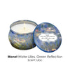 Monet Water Lilies Scented Clean Soy Candles - Gift Boxed Set of 4 Scents