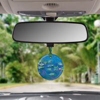 Monet Water Lilies Porcelain Keepsake Ornament – Flat Ceramic, Gift-Ready