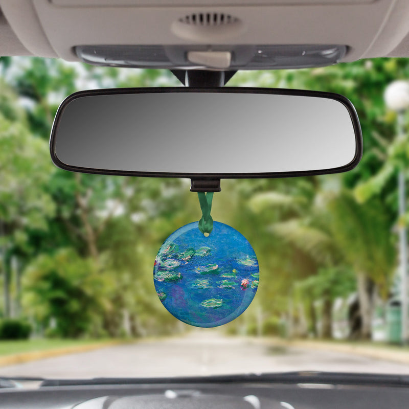 Monet Water Lilies Porcelain Keepsake Ornament – Flat Ceramic, Gift-Ready