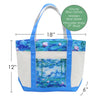 Shoulder Strap Canvas Large Boat Tote - Monet "Nymphéas"