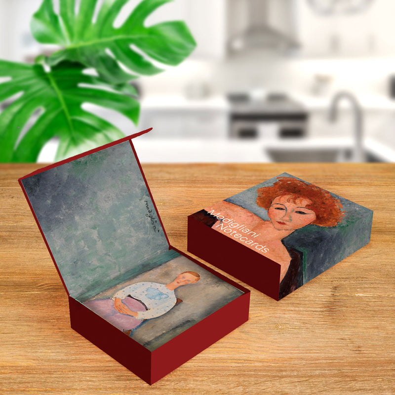 Barnes/Modigliani - Boxed Blank Note Cards – Set of 16 in a Keepsake Gift Box
