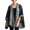 Black & William Morris Golden Flowers Womens Rain Cape - Rainproof Breathable Rain Poncho