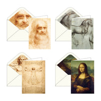 da Vinci Favorites - Boxed Blank Note Cards – Set of 16 in a Keepsake Gift Box