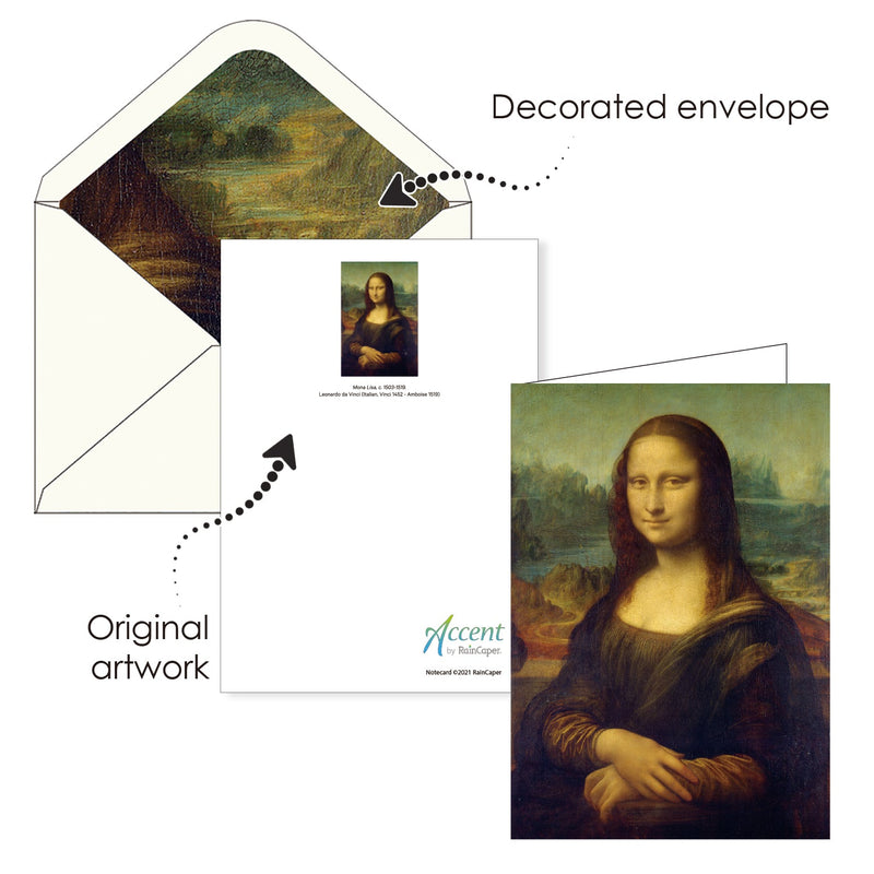 da Vinci Favorites - Boxed Blank Note Cards – Set of 16 in a Keepsake Gift Box
