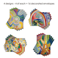Delaunay Paris - Boxed Blank Note Cards – Set of 16 in a Keepsake Gift Box