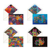 Laurel Burch Cats - Boxed Blank Note Cards – Set of 16 in a Keepsake Gift Box