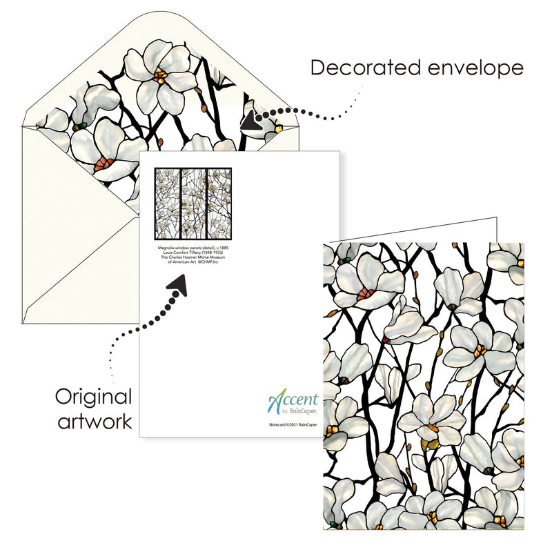 Tiffany Stained Glass Masterworks- Boxed Blank Note Cards – Set of 16 in a Keepsake Gift Box