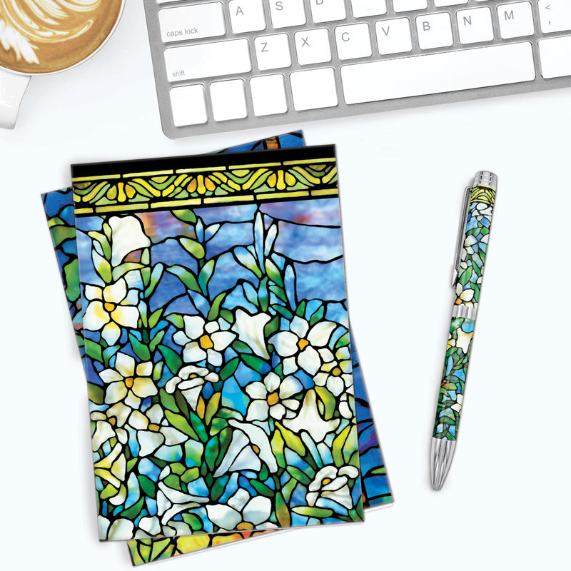 Tiffany Stained Glass Masterworks- Boxed Blank Note Cards – Set of 16 in a Keepsake Gift Box