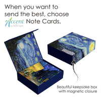 van Gogh At Night - Boxed Blank Note Cards – Set of 16 in a Keepsake Gift Box