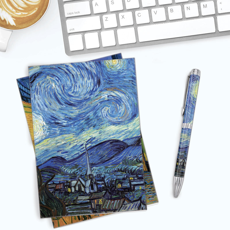 van Gogh At Night - Boxed Blank Note Cards – Set of 16 in a Keepsake Gift Box