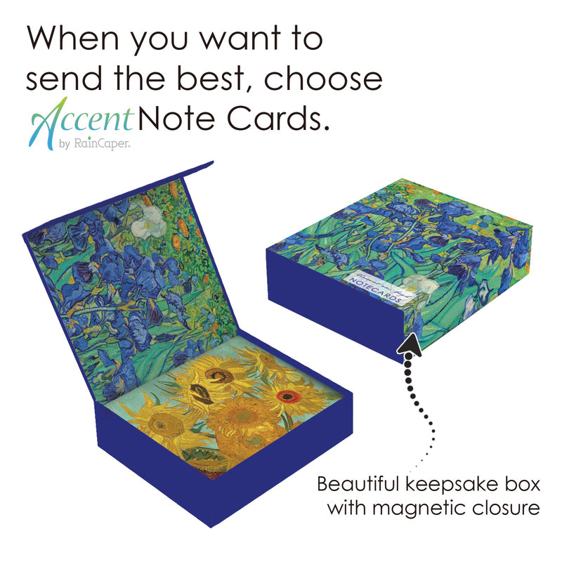 van Gogh Favorites - Boxed Blank Note Cards – Set of 16 in a Keepsake Gift Box