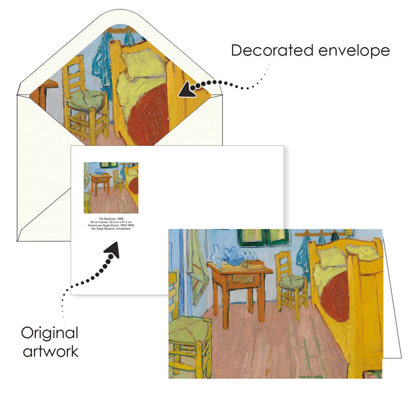 van Gogh Favorites - Boxed Blank Note Cards – Set of 16 in a Keepsake Gift Box