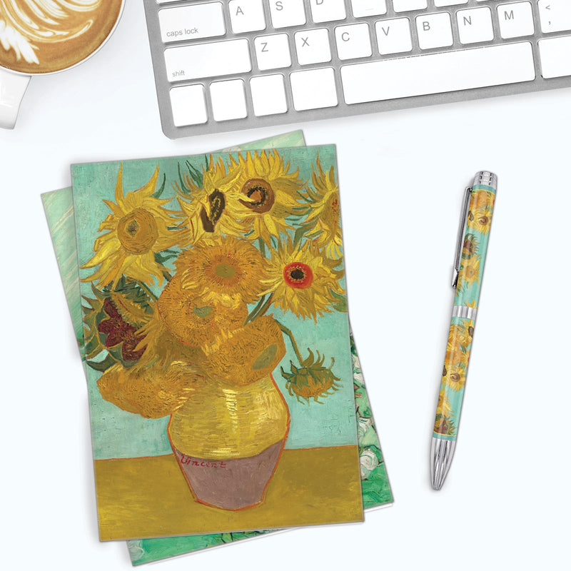 van Gogh Flowers - Boxed Blank Note Cards – Set of 16 in a Keepsake Gift Box