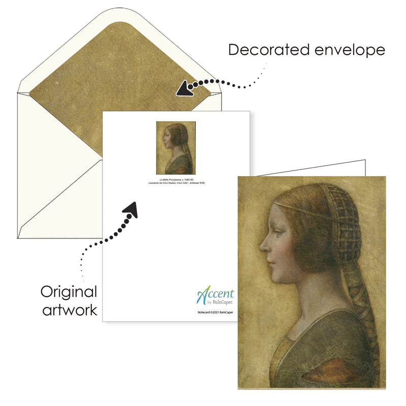 Women of da Vinci - Boxed Blank Note Cards – Set of 16 in a Keepsake Gift Box