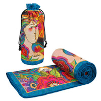 Laurel Burch Mikayla Oversized Beach Towel - Microfiber, Quick-Dry