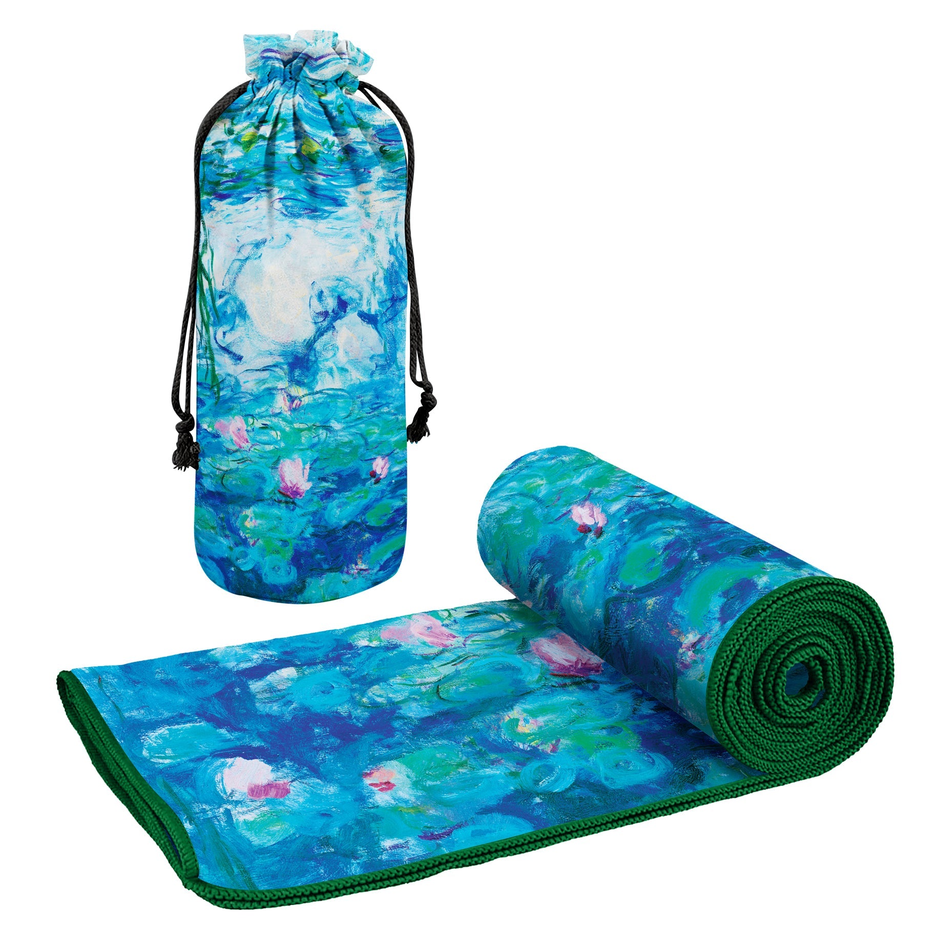Monet Nympheas Oversized Beach Towel - Microfiber, Quick-Dry