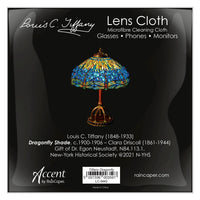 ]Tiffany Dragonfly Microfiber Lens Cleaning Cloth – Soft, Non-Abrasive, Art-Inspired