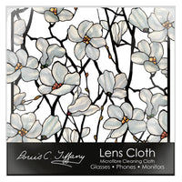 Tiffany Magnolia Microfiber Lens Cleaning Cloth – Soft, Non-Abrasive, Art-Inspired