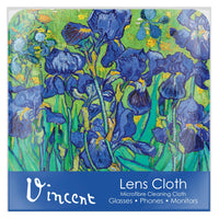 van Gogh Irises Quality Microfiber Lens Cleaning Cloth – Soft, Non-Abrasive, Art-Inspired