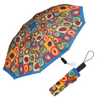 Kandinsky Circles Travel Umbrella – Compact, One-Touch Open & Close