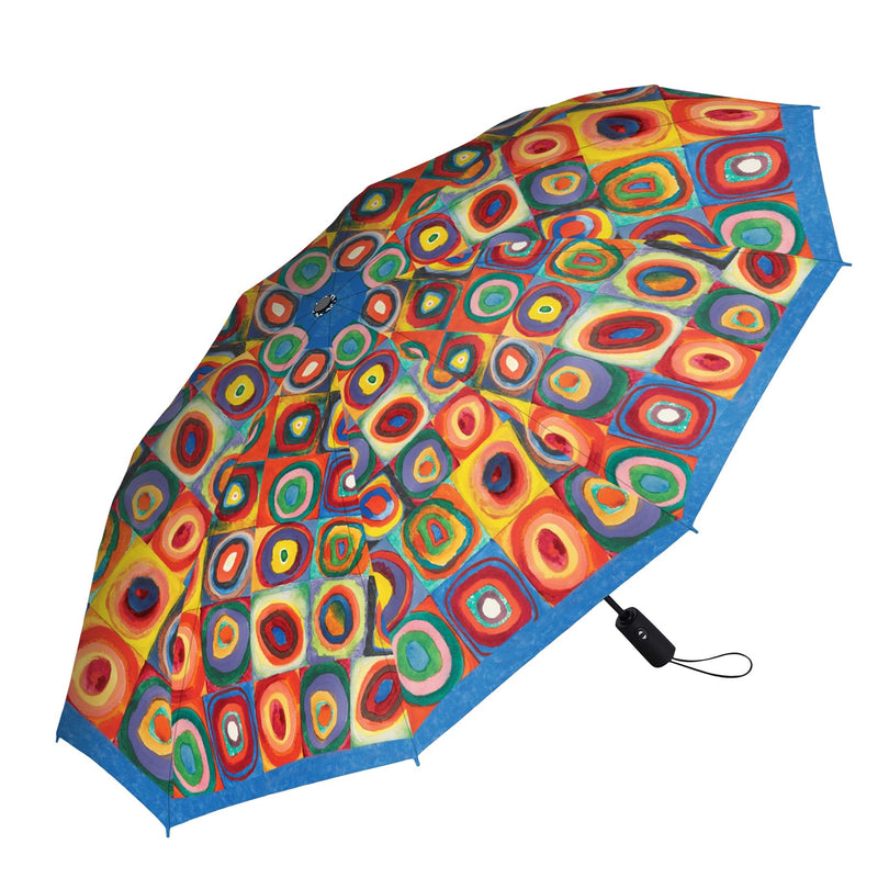 Kandinsky Circles Travel Umbrella – Compact, One-Touch Open & Close