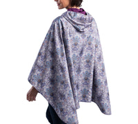 RainCaper William Morris Hyacinth & Plum Travel Cape