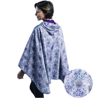 RainCaper William Morris Hyacinth & Plum Travel Cape