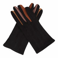 Black & Neutrals Womens Touch Screen Gloves - One Size Fits All