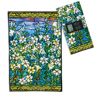 Tiffany Field of Lilies Cotton Tea Towel – Flat Weave, Absorbent