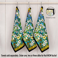 Tiffany Field of Lilies Cotton Tea Towel – Flat Weave, Absorbent