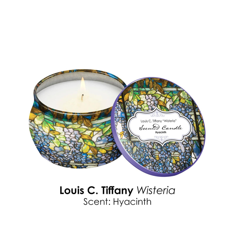 Tiffany Floral Scented Scented Clean Soy Candles - Gift Boxed Set of 4 Scents