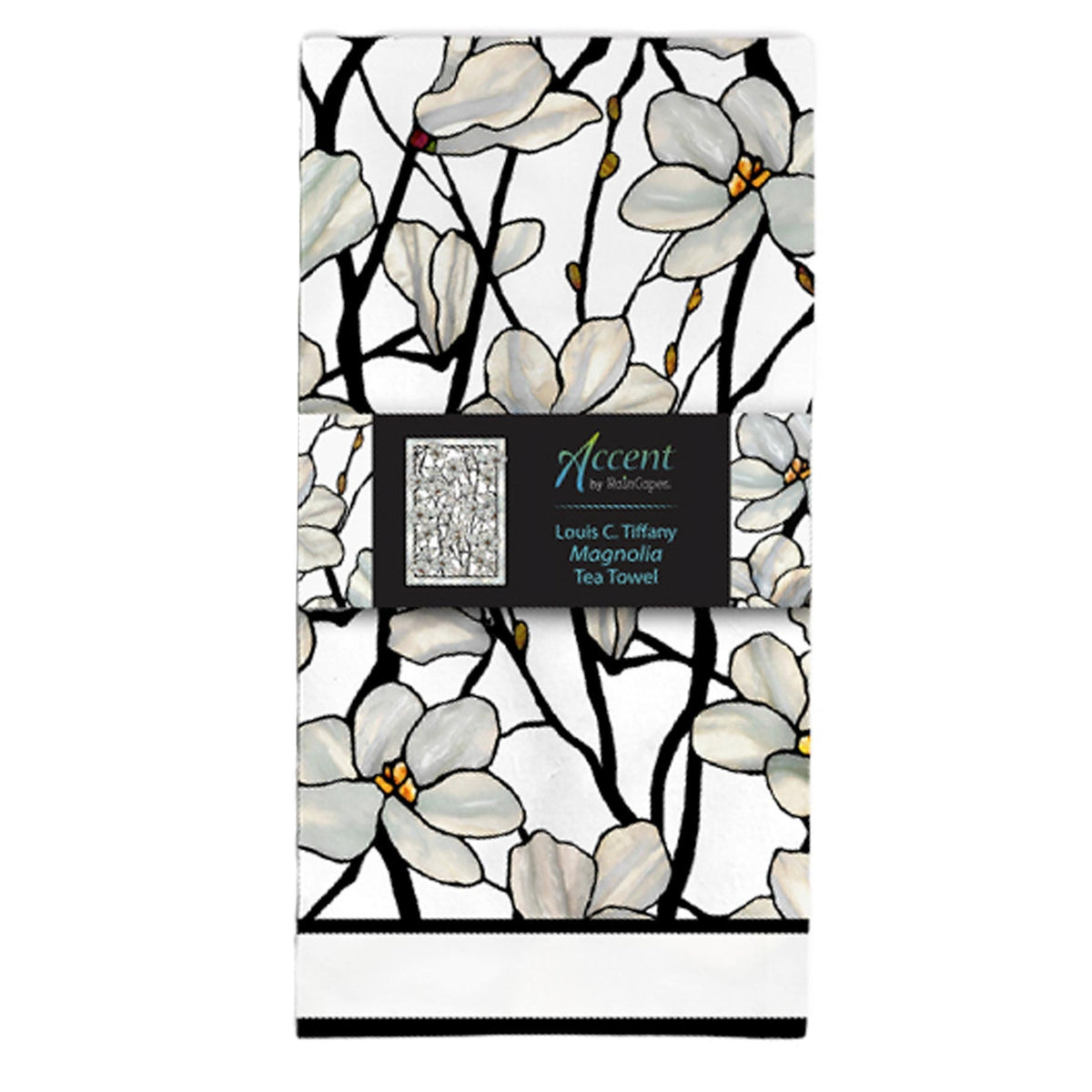 Tiffany Magnolia Cotton Tea Towel – Flat Weave, Absorbent