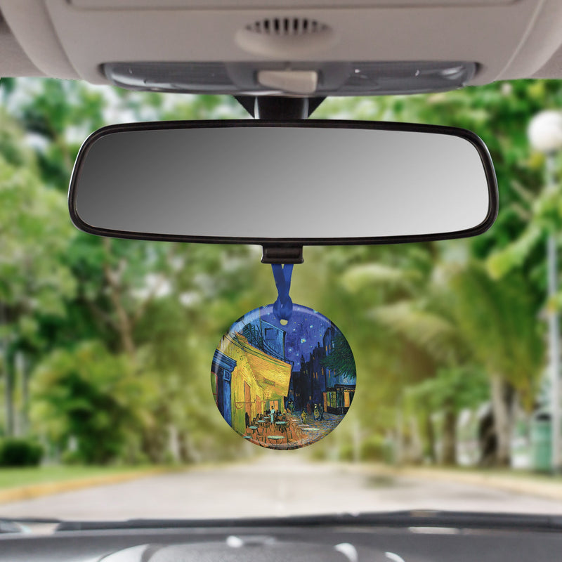 van Gogh Cafe Terrace at Night Porcelain Keepsake Ornament – Flat Ceramic, Gift-Ready