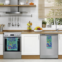 van Gogh Irises Cotton Tea Towel – Flat Weave, Absorbent