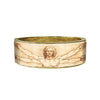 da Vinci Vitruvian Man Fine Art Hinged Cuff Gold Bangle Bracelet