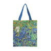 van Gogh Irises Canvas Magazine Tote – Slim Vertical Tote Bag