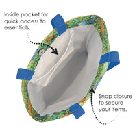 van Gogh Irises Canvas Magazine Tote – Slim Vertical Tote Bag