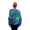 van Gogh Irises Silk Blend Shawl – Lightweight Dressy Wrap for Women
