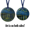 van Gogh Over the Rhone Porcelain Keepsake Ornament – Flat Ceramic, Gift-Ready