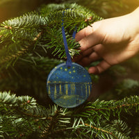 van Gogh Over the Rhone Porcelain Keepsake Ornament – Flat Ceramic, Gift-Ready