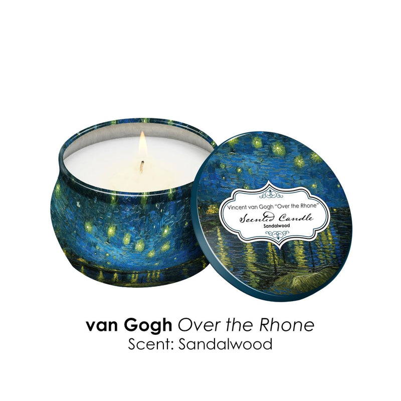 van Gogh Starry Night Scented Clean Soy Candles - Gift Boxed Set of 4 Scents