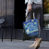 van Gogh Starry Night Canvas Magazine Tote – Slim Vertical Tote Bag