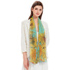 van Gogh Sunflowers Long Sheer Scarf – Lightweight, Elegant, Silky-Soft
