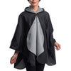 WarmCaper - Warm Pewter and Black Reversible Rain Cape