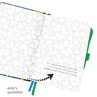 Tiffany Field of Lilies - Dot Grid Journal – Hardcover, Pockets, Ribbon Bookmarks