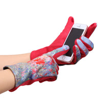 Fine Art Hassam Celia's Garden Isles of Shoals Womens Touch Screen Gloves