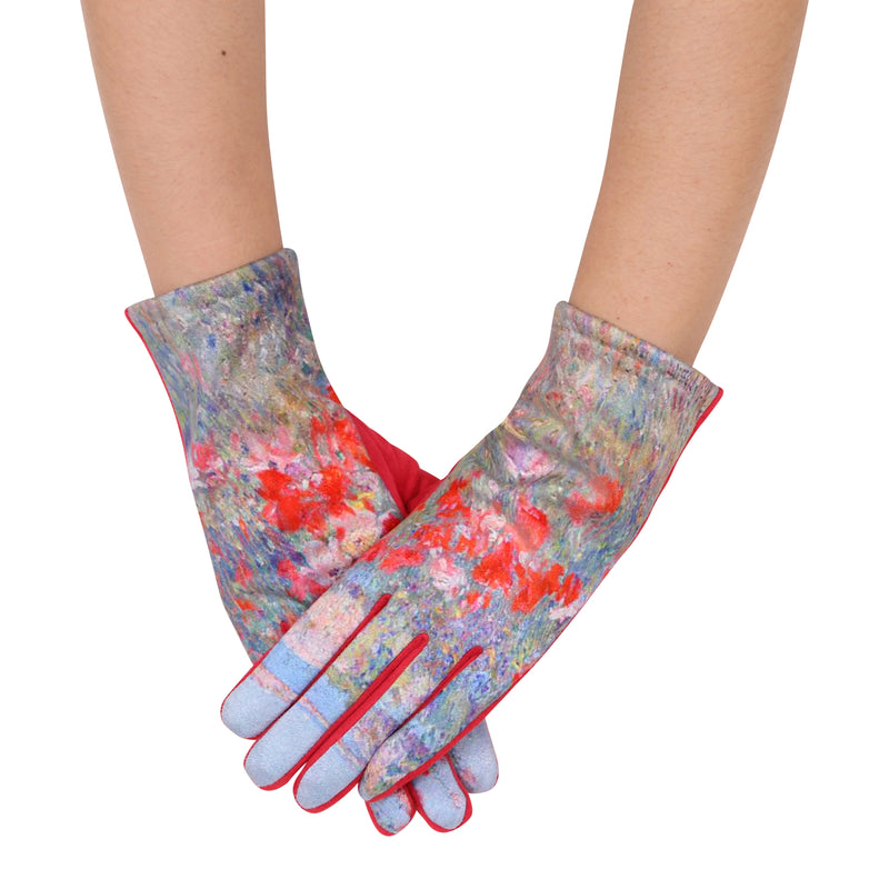 Fine Art Hassam Celia's Garden Isles of Shoals Womens Touch Screen Gloves