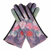 Fine Art van Gogh Carnations Womens Touch Screen Gloves - One Size Fits All